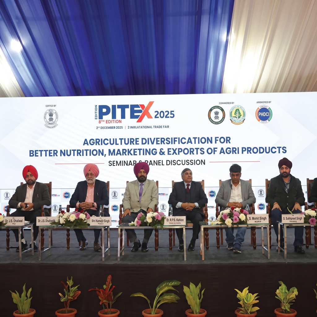 PITEX promotional press event on stage